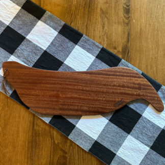 Handcrafted sapele wood charcuterie board